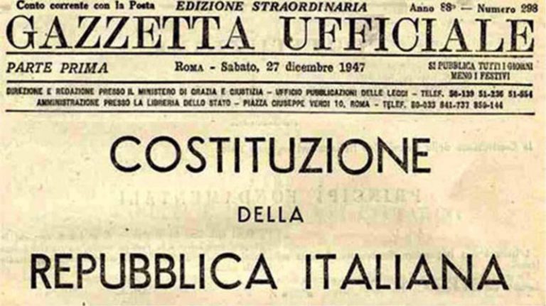 La Costituzione Della Repubblica Italiana: Articoli E Principi Fondamentali